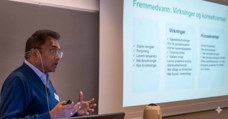 Professor Harsha Ratnaweera i vann- og avløpsteknologi ved NMBU