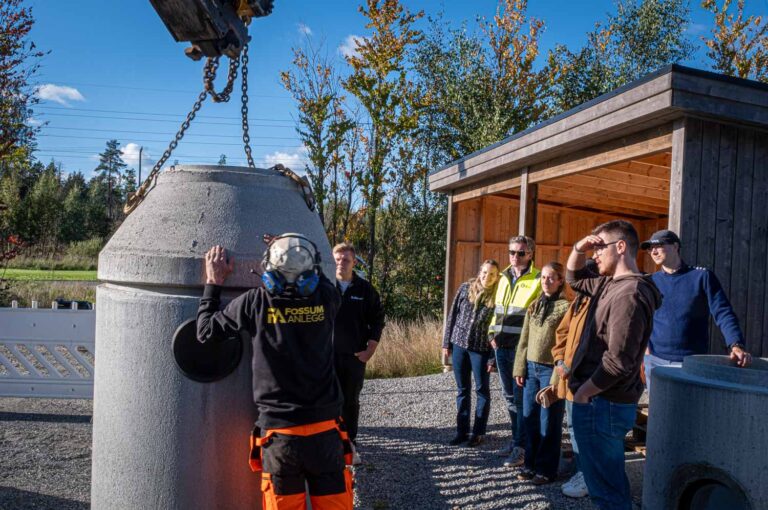 Demo utført av Fossum Anlegg AS på VAnnfestivalen 2025 på Vannsenteret.