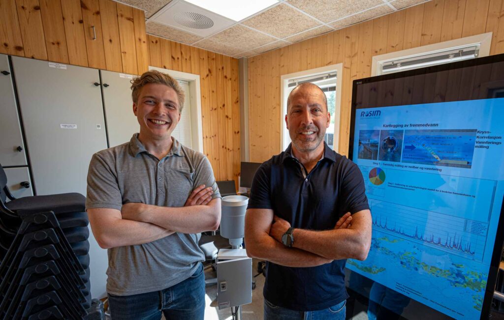 Oliver Dimovski (t.h.) og Nico Rieckhoff fra Rosim. 
