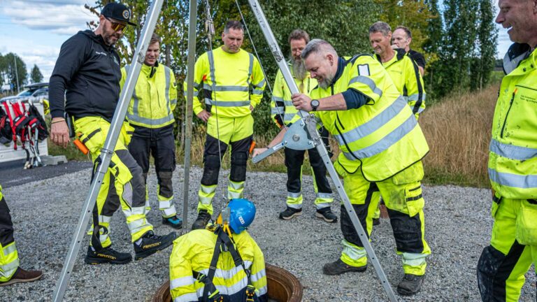 Fokus på sikkerhet i høst – arbeider i kum og grøft